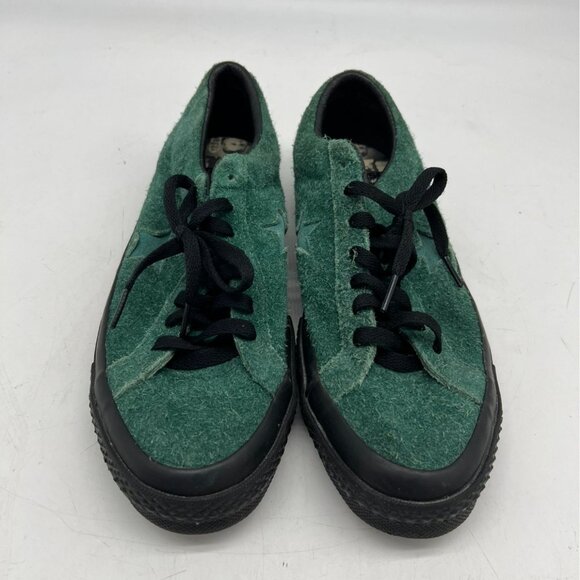 Converse X Stussy Unisex One Star Low Top Sneakers Mens 8/ Womens 10 Green Suede - Picture 4 of 8